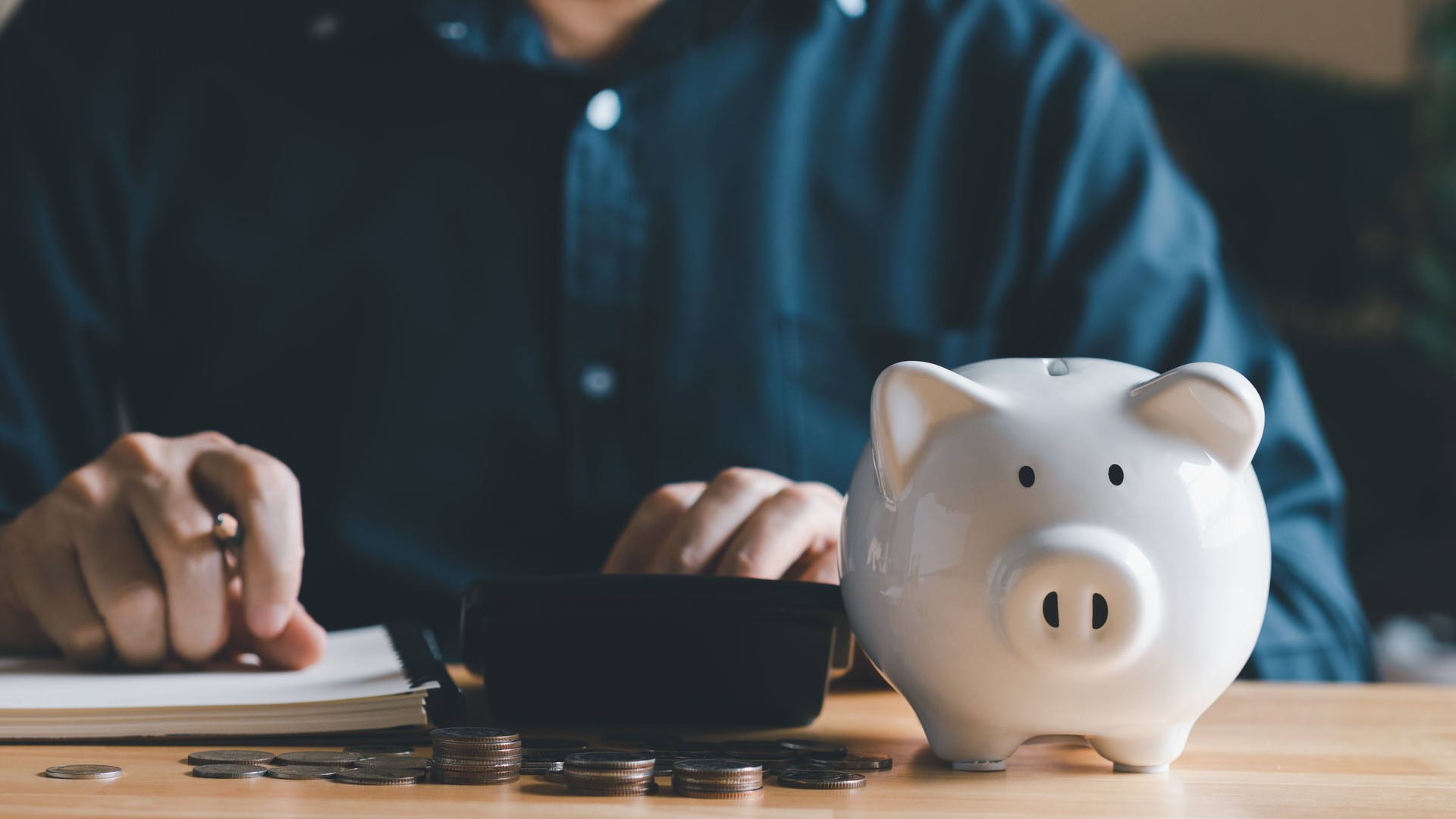 Save money and financial banking concept.